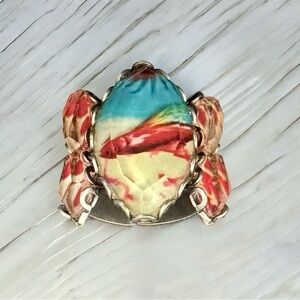 Ayala Bar Clear Coast Tulip Ring Girlcore Art to Wear NWT & Box